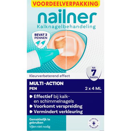 Nailner kalknagelpen Multi-Action 2x4ml