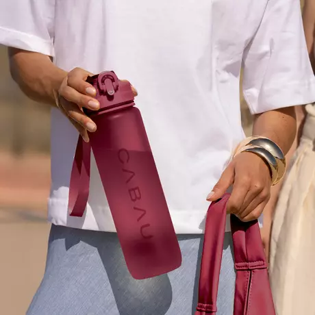 Cabau Lifestyle Bloom Water Bottle Cherry Red 1 Liter