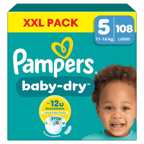 Pampers Baby Dry XXL Pack Luiers Maat 5 11-16 KG 108 Stuks