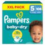 Pampers Baby Dry XXL Pack Luiers Maat 5 11-16 KG 108 Stuks