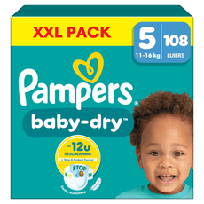 Pampers Baby Dry XXL Pack Luiers Maat 5 11-16 KG 108 stuks