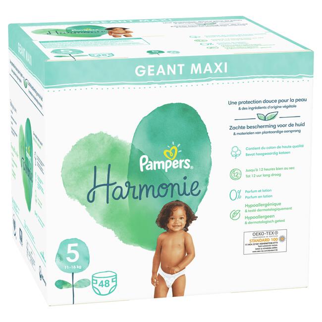 Pampers Harmonie Maat 5 48 Luiers 11KG-16KG