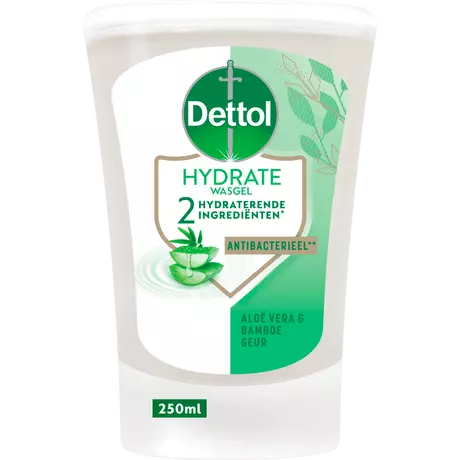 Dettol No Touch Aloë Vera & Bamboe Antibacteriële Handzeep Navulling 250 ML