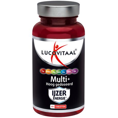 Lucovitaal Multi+ IJzer Energie Hoog Gedoseerd Tabletten 60 stuks