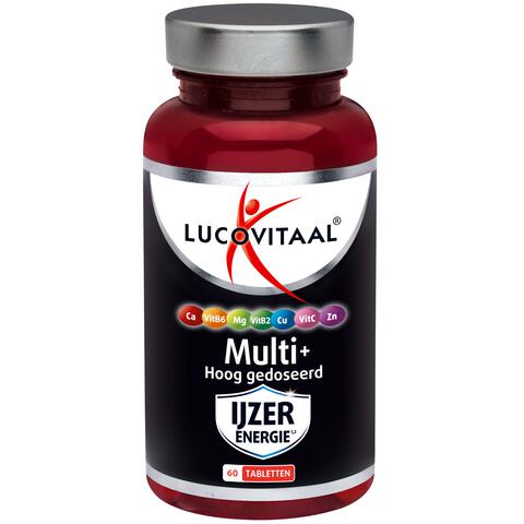Lucovitaal Multi+ IJzer Energie Hoog Gedoseerd Tabletten 60 stuks