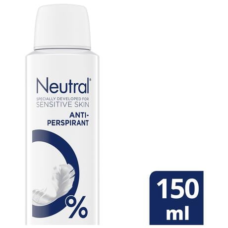 Neutral Anti-Transparant Parfumvrij Deodorant Spray 150 ML