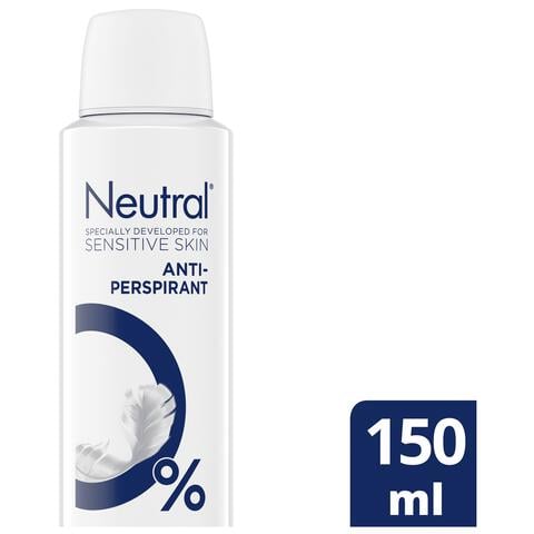 Neutral Anti-Transparant Parfumvrij Deodorant Spray 150 ML