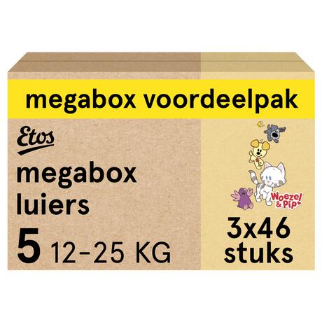 Etos Woezel & Pip Luiers Junior Megabox Voordeelpak Maat 5 12-25 kg 138 stuks