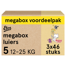 Etos Woezel & Pip Luiers Junior Megabox Voordeelpak Maat 5 12-25 kg 138 stuks
