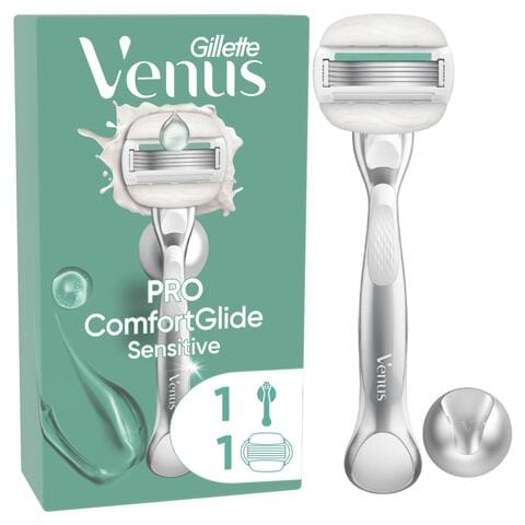 Gillette Venus Pro ComfortGlide Sensitive Scheersysteem 5 Blades + 1 Navulmesjes