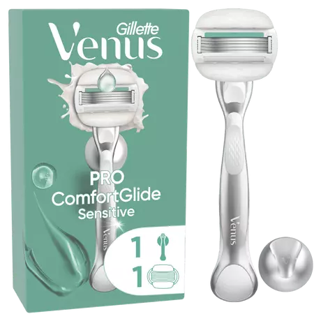 Gillette Venus ComfortGlide Sensitive Scheersysteem Met 1 Navulmesje