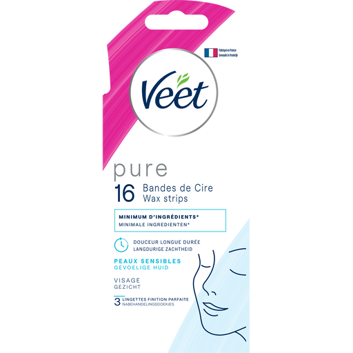 Veet Pure Gezicht Waxstrips 16 stuks