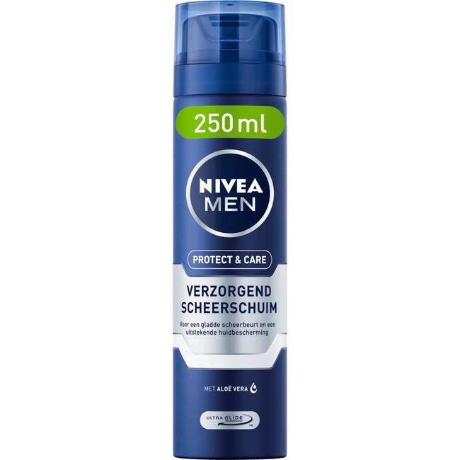 marge klok gras NIVEA MEN Protect & Care Verzorgend Scheerschuim 250 ML 250 ML | Etos