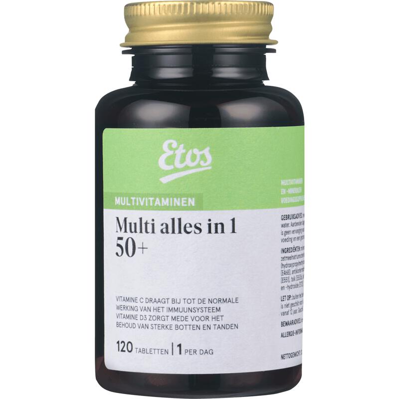Etos Multi Vitamine Alles in 1 50+ Tabletten 120 stuks