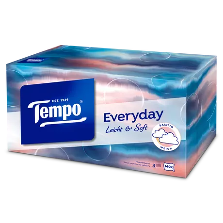 Tempo Everyday XXL Light box 3-Laags Tissues 140 stuks