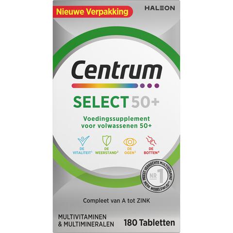 Centrum Select 50+ Multivitaminen Tabletten 180 stuks