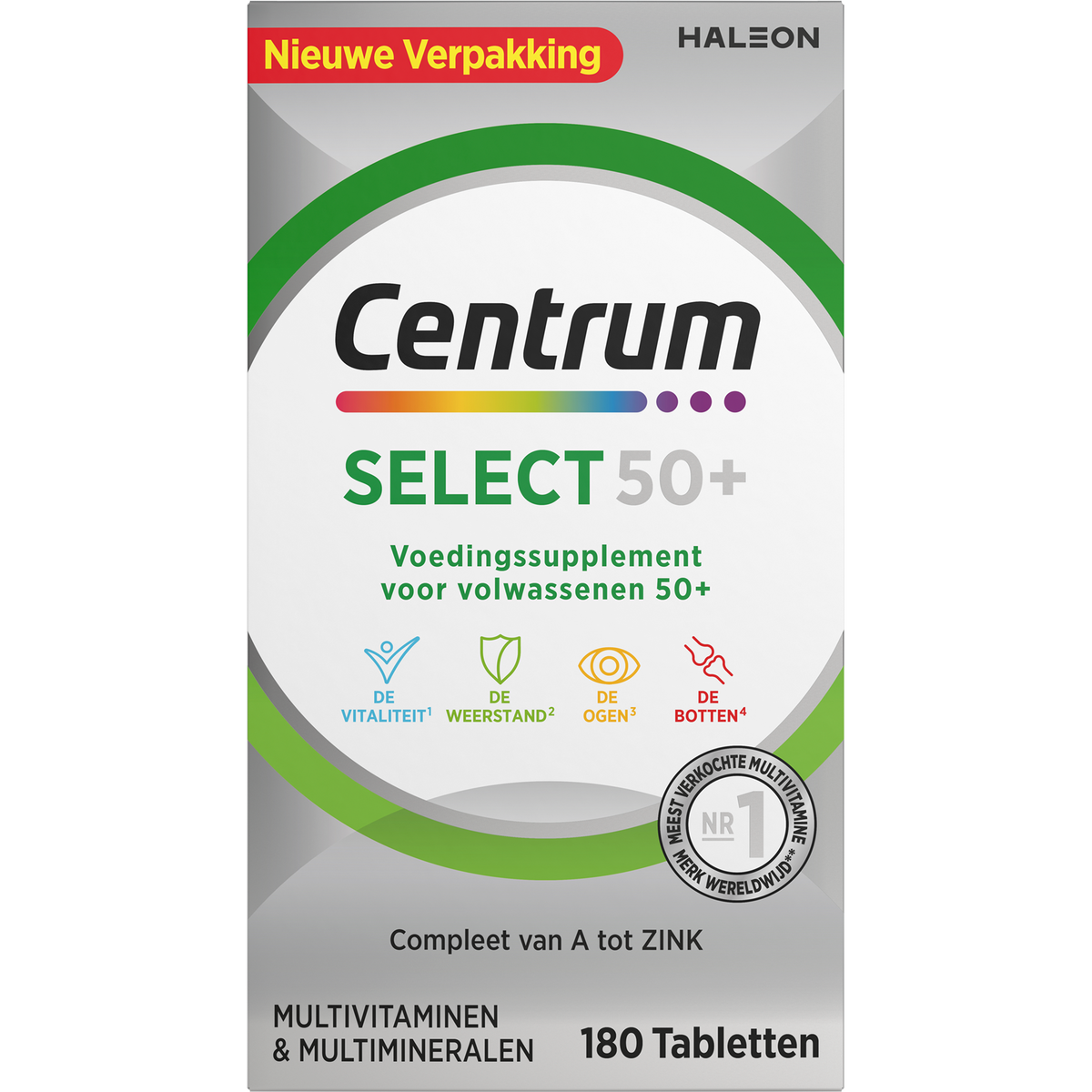 Centrum Select 50+ Multivitaminen Tabletten 180 — 180 stuks