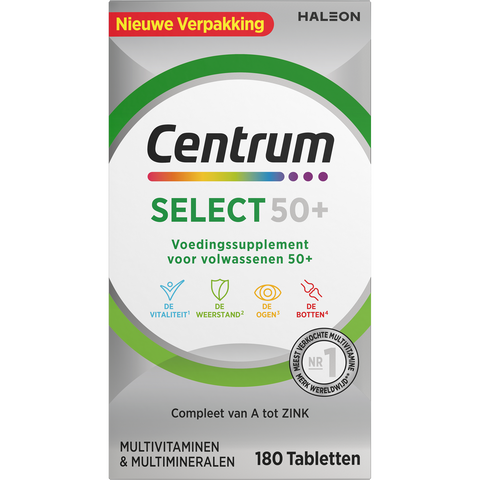 Centrum Select 50+ Multivitaminen Tabletten 180 — 180 stuks