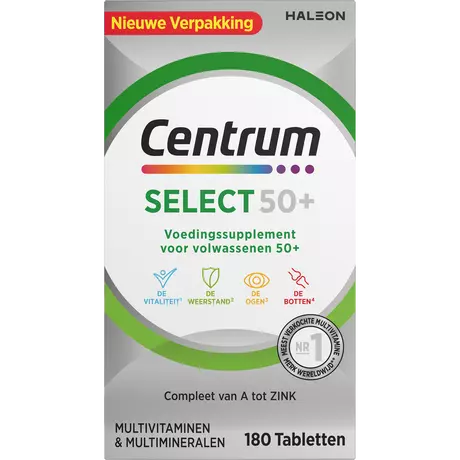 Centrum Select 50+ Multivitaminen Tabletten 180 stuks