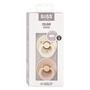 BIBS Fopspeen Two Pack Natuurlijk Rubber Ivory/Blush Maat 1