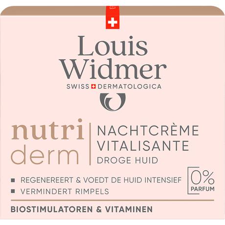 Louis Widmer Nutriderm Nachtcrème Vitalisante Zonder Parfum 50 ML