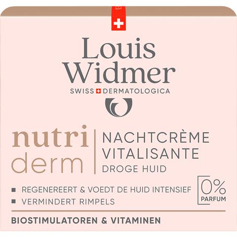 Louis Widmer Nutriderm Nachtcrème Vitalisante Zonder Parfum 50 ML
