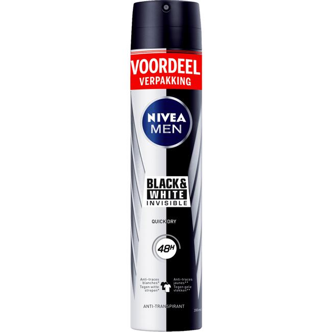 NIVEA MEN Black & White Invisible Anti-Transpirant Spray 200 ML