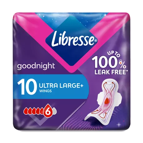 Libresse Ultra Thin Maandverband Goodnight 10 stuks