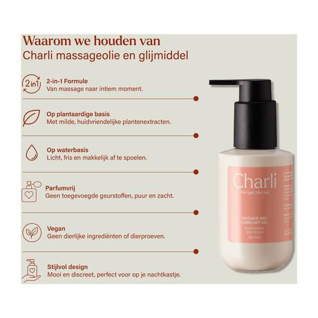 Charli 2in1 Massage- en Glijmiddelgel 100 ML