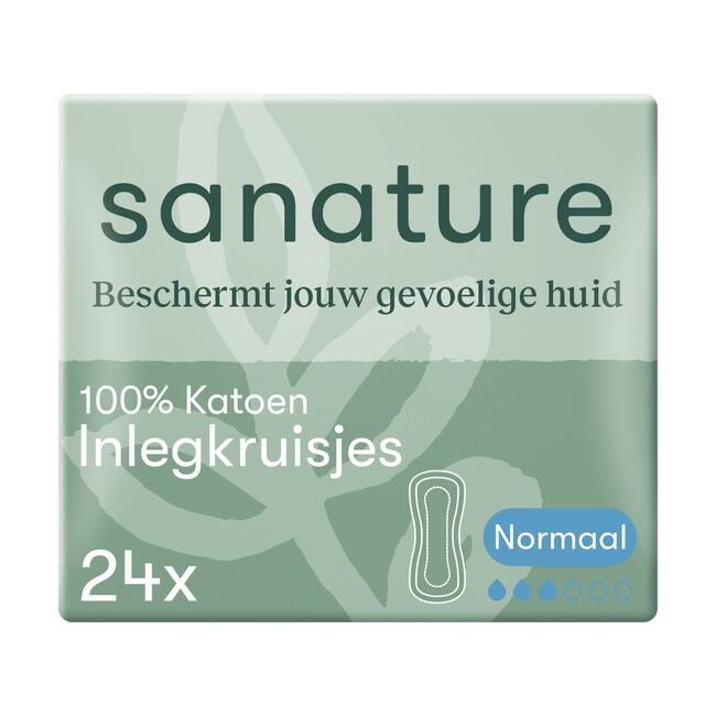 Sanature 100% Katoenen Inlegkruisjes Normaal Zakje 24 stuks