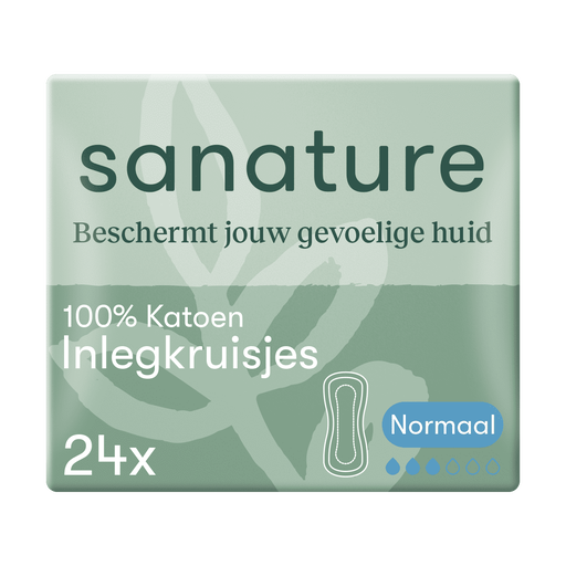 Sanature 100% Katoenen Inlegkruisjes Normaal Zakje 24 stuks