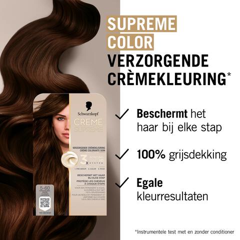Schwarzkopf Creme Supreme Haarkleuring 5-60 Chocoladebruin