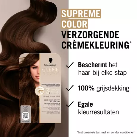 Schwarzkopf Creme Supreme Haarkleuring 5-60 Chocoladebruin