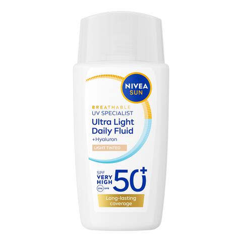 NIVEA SUN UV Face Specialist Ultra Light Daily Fluid Light Tinted SPF50+ 40 ML