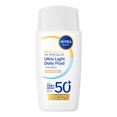 NIVEA SUN UV Face Specialist Ultra Light Daily Fluid Light Tinted SPF50+ 40 ML