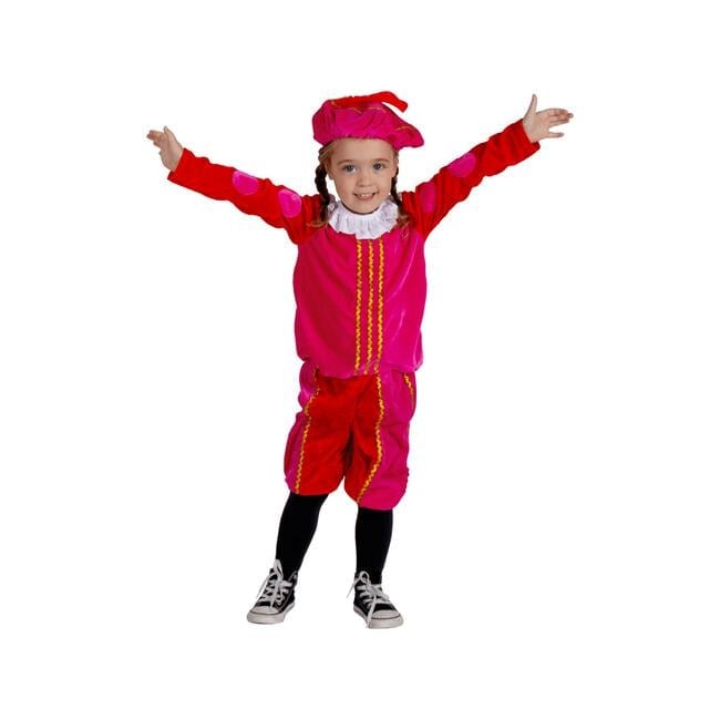 Pietenpak Roze Rood 98 - 110 cm