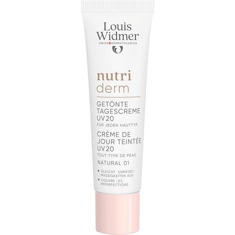 Louis Widmer Nutriderm Getinte Dagverzorging SPF20 Naturel 01 Zonder Parfum 30 ML