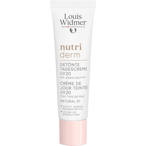 Louis Widmer Nutriderm Getinte Dagverzorging SPF20 Naturel 01 Zonder Parfum 30 ML