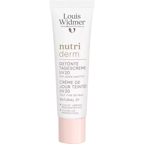 Louis Widmer Nutriderm Getinte Dagverzorging SPF20 Naturel 01 Zonder Parfum 30 ML