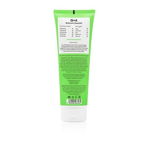 Q+A AHA Exfoliator Body Scrub 250ML