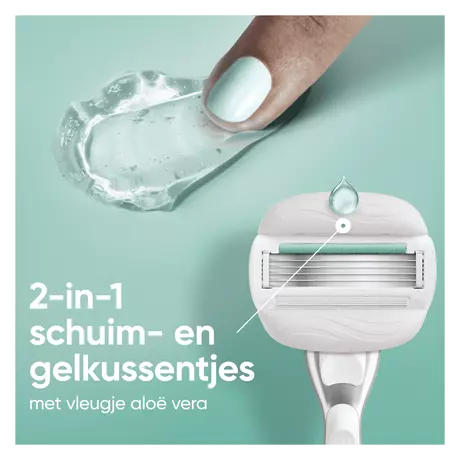 Gillette Venus ComfortGlide Sensitive Scheersysteem Met 1 Navulmesje