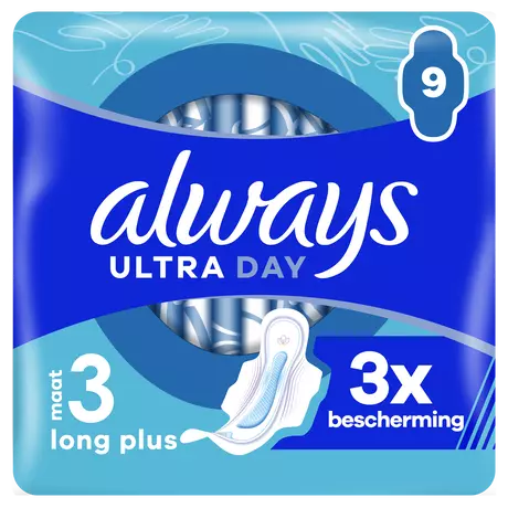 Always Maandverband Ultra Day Long Plus Wings 9 stuks