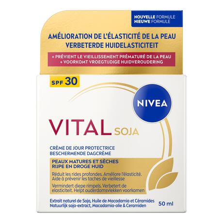 NIVEA Vital Soja Verstevigende Dagcrème SPF 30 Oudere Huid 50 ML