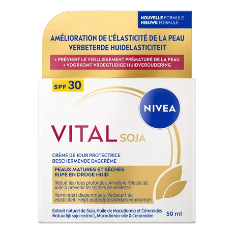 NIVEA Vital Soja Verstevigende Dagcrème SPF 30 Oudere Huid 50 ML