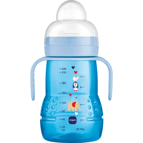 MAM Trainer+ Oefenbeker 4+ Maanden Blauw 220 ML