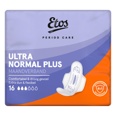 Etos Period Care Utra Normal Plus Maandverband 16 stuks&nbsp;