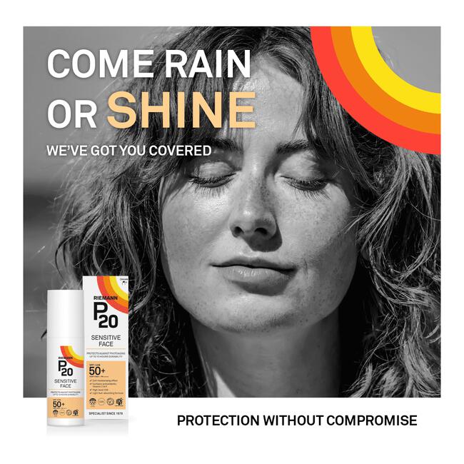 P20 Sensitive Face Zonnebrandcrème SPF50+