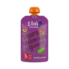 Ella's Kitchen Peren Nectarine Guave Biologisch Knijpfruit 4+ maanden 120 GR