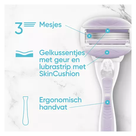 Gillette Venus ComfortGlide Breeze Scheersysteem Met 2 Navulmesjes
