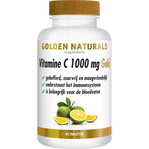 Golden Naturals Vitamine C 1000 mg Gold Tabletten 60 stuks